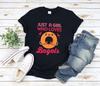 Bagel and Kids Tshirt Women, Bagel Lover and Kids Tshirt, Just A Girl Who Loves Bagels, Foodie and Kids Tshirt Women, Bread Lovers and Kids Tshirt