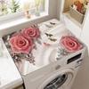 Staubdichte und schnelltrocknende Kühlschrank- und Waschmaschinen-Abdeckmatte mit elegantem Blumenmuster
