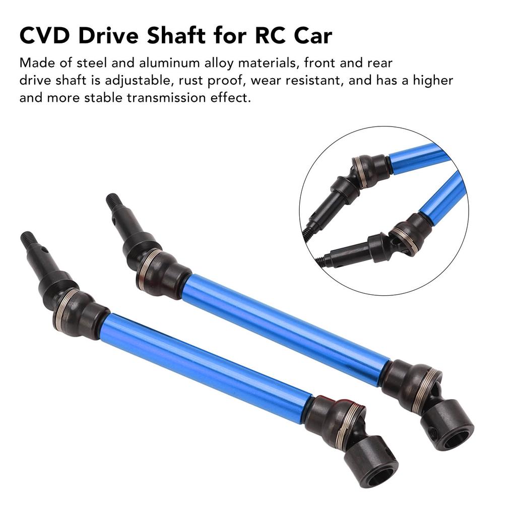 Front Rear Drive Shaft Driveshaft CVD for Arrma 1/8 Kraton 4S RC Car Upgrade Parts Dark Blue