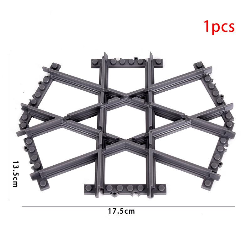 City Trains Left and Right Points Flexible Switch Railway Crossing Tracks Rails Forked Straight Curved Building Block Bricks Toy