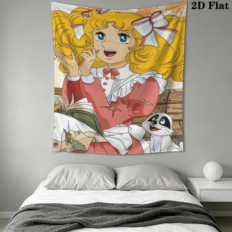 CANDY Wall Tapestry Aesthetic Wall Hanging Printed Fabric Blanket Decorative Tapestries for Bedroom Living Room Home Decor