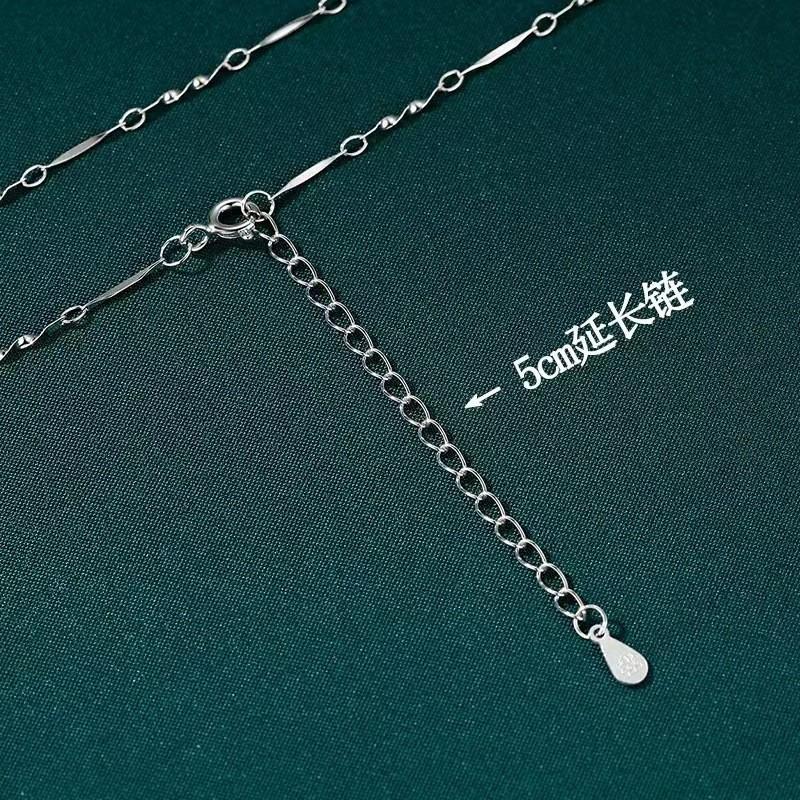 Necklace Women Men Minimalist Cross Chain No Pendant Neutral Style Vintage Collarbone