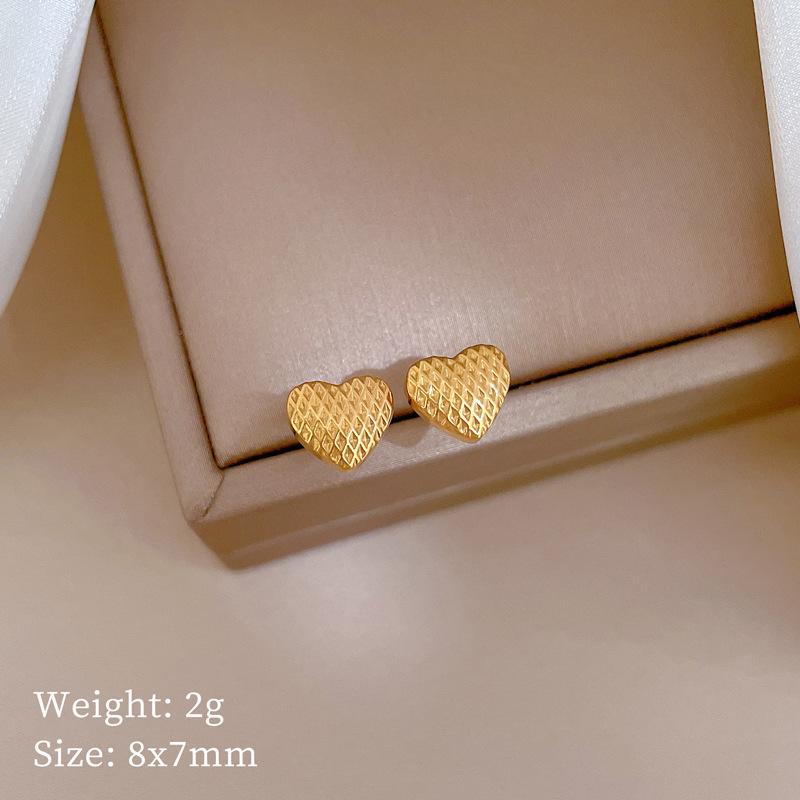 Fritillary Clover Minimalist Stud Earrings Cold Men'S And Women'S Earrings Personality Temperament Banquet Earrings