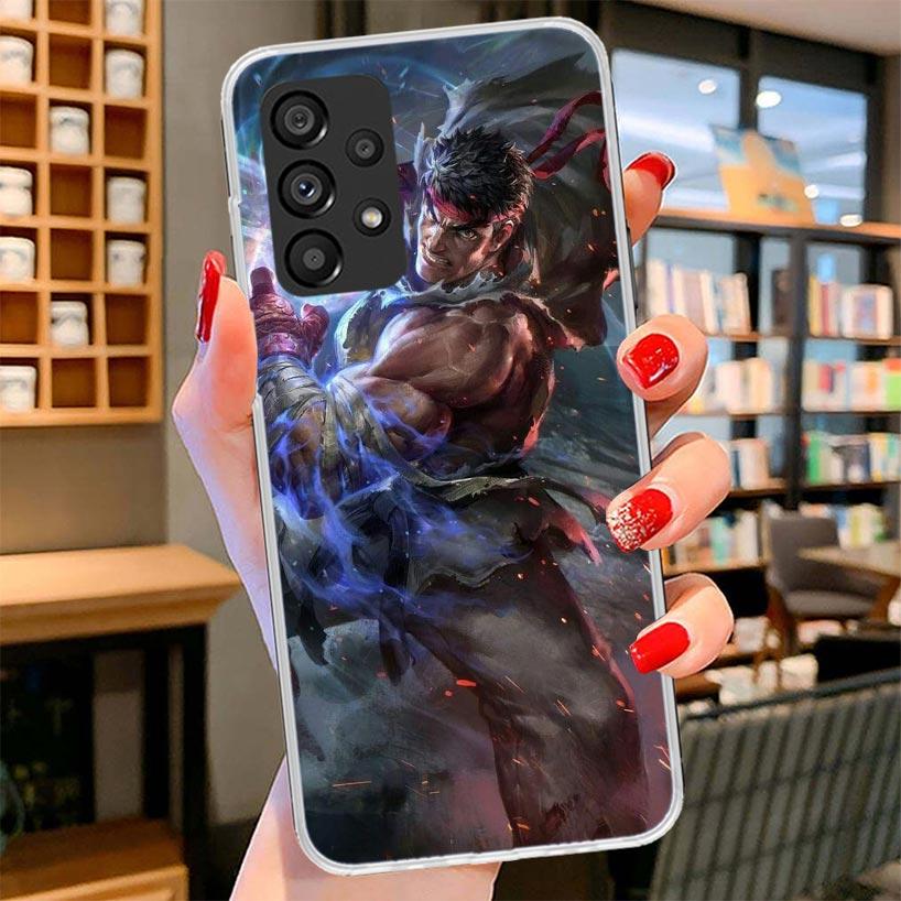 Game S-Street F-FighterS Phone Case For Samsung Galaxy A12 A22 A32 A52 A72 A02S Phone Case Note 20 Ultra 10 S10 Plus A51 A71 A50