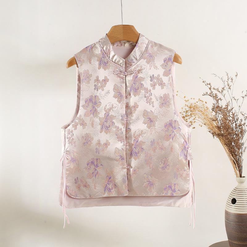 

Новый 2025 темпераментный высококлассный длинный рукав вышивка воротник-стойка повседневный для работы универсальный XXXL [Recommended 138-75kg]