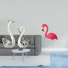 Porcelain Swan And Flamingo Figurine Collection for Living Room Bedroom Desktop Fireplace Yard Art