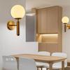 Modern Light Luxury Copper Wall Lamp Nordic Creative Wall Sconce for Living Room Aisle Bedroom