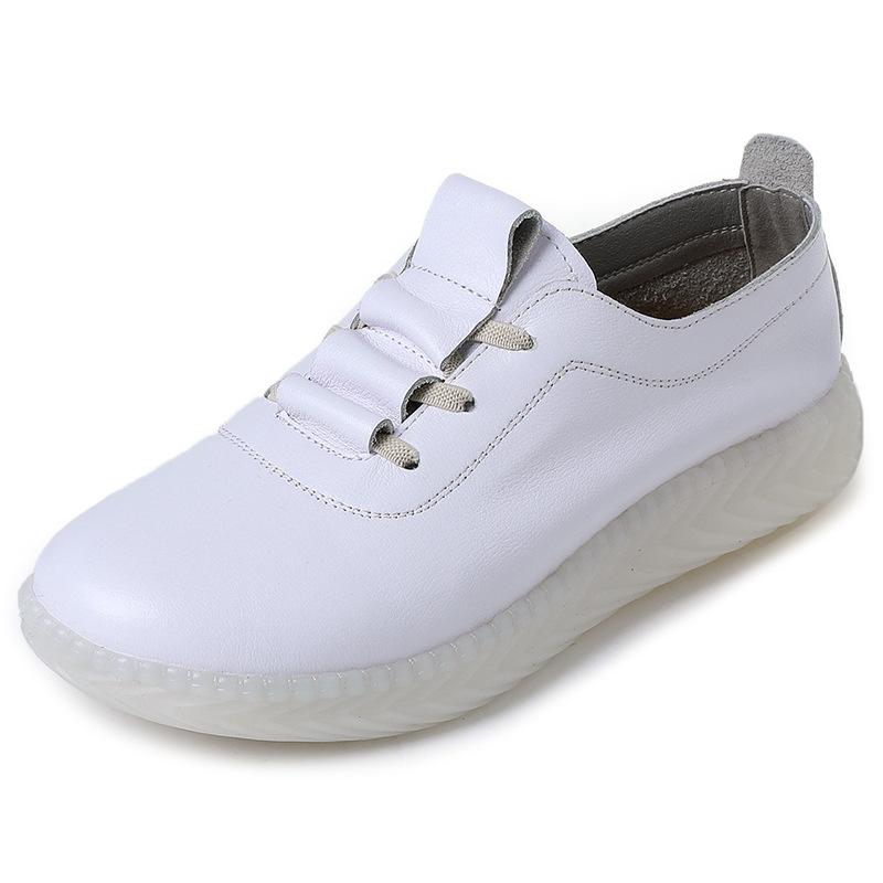 

Fashion GKTINOO 2024 Autumn Round Toe Genuine Leather Soft Sole Flats Women s Shoes Anti Slip Large Size Sneakers Mother Casual Shoes 12