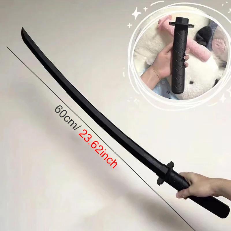Adult Photobooth Props Japanese 3D Gravity Knife Katana Stretchable Cosplay Decompression Creative Retractable Katana