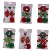 3-Piece Children Girl Hair Band Sets Xmas Headband Simple Kids Hair Ribbon Bowknot Christmas Hair Accessories