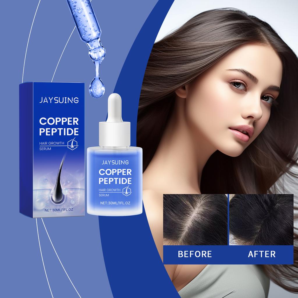 Copper Peptide Hair Serum, Nourishing Scalp Care, Smooth and Shiny