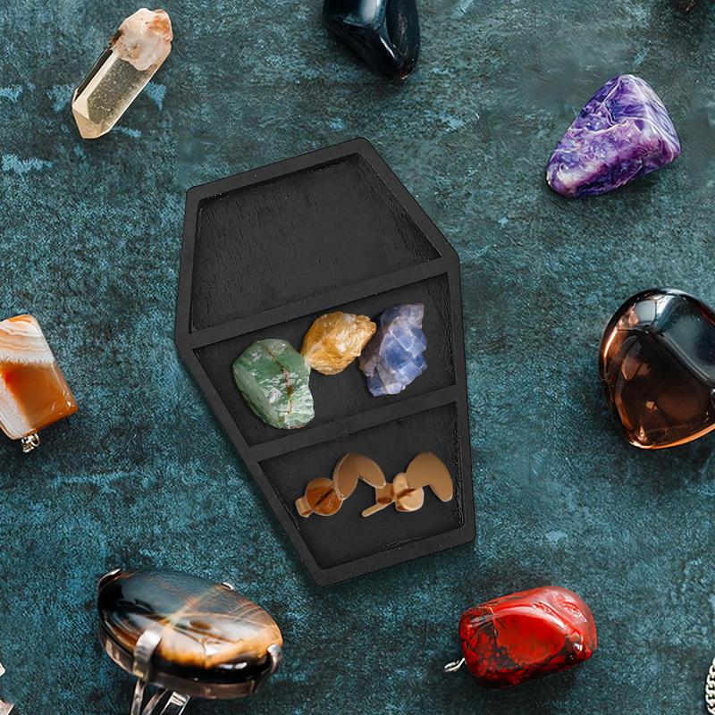 

Миниатюрная полка для мелочей, подставка-витрина для ювелирных изделий, шкаф-кейс для хранения коллекции ювелирных изделий, колец, образцов горных пород и минералов, для дома China Mainland