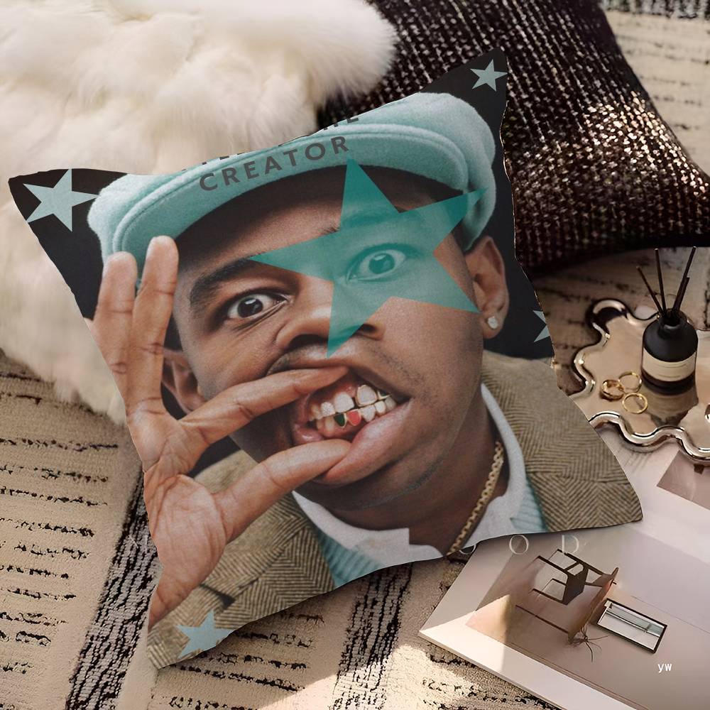 Tyler The Creator 45*45cm Cushion Cover Pillow Cover Decor Pillowcase Home Pillowcase for Couch Pillow