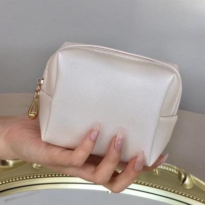 Borsa per cosmetici portatile da donna Mini bellissima borsa per gioielli Borsa per rossetto Borsa di stoccaggio alla moda per viaggi all'aperto