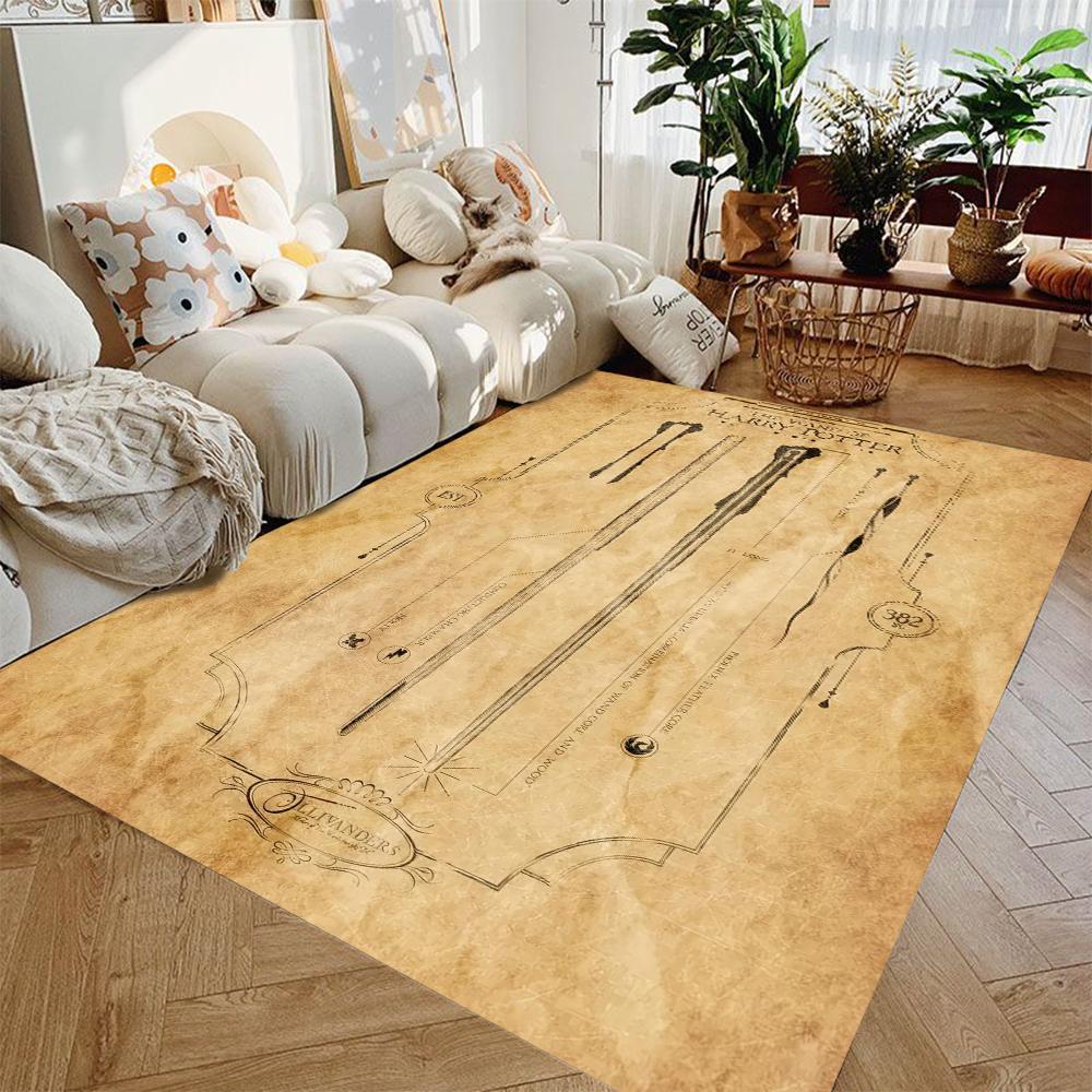 

Килим килимок Гаррі Поттер Гоґвортс для дому вітальні спальні дивана декор, килим для дитячої ігрової зони, нековзний килимок для підлоги 120*160cm