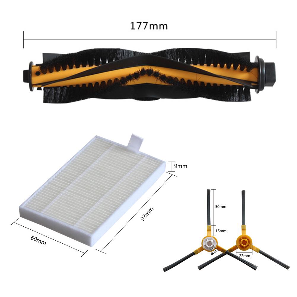 1 Set Main And Side Brush Filter Kit For BObsweep PetHair For SLAM Robot Vacuum Cleaner Replacement Or Spare Part