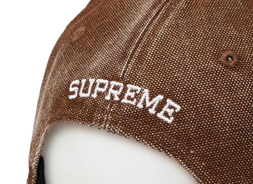Supreme Pigment Coated S Logo 6-Panel "Brown"