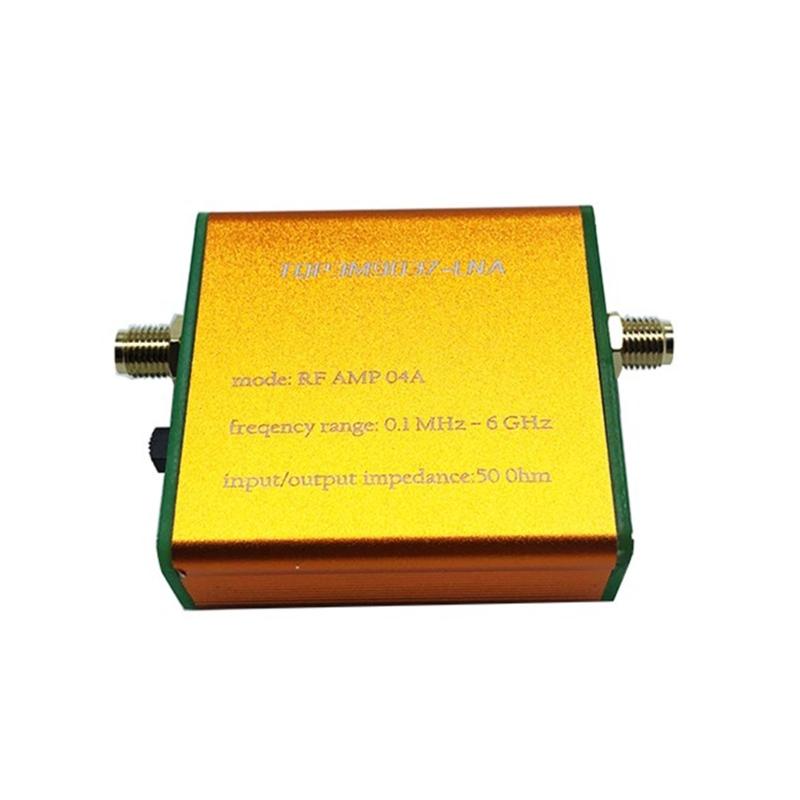 100K-6Ghz RFAmp FullBand Amplifier Preamplifier SMAFemale Connector HighLinearity UltraLow NoiseGain Amplifier