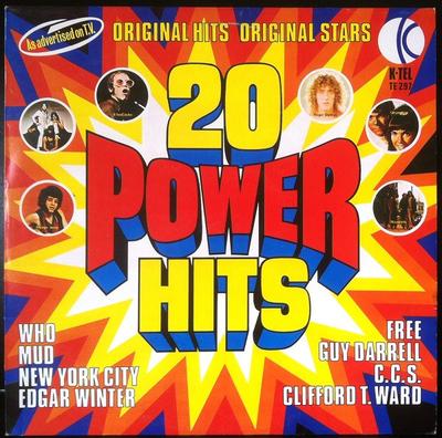 LP Record VARIOUS - 20 Power Hits TE497 K-Tel 1973 UK Rock Used