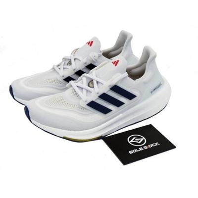 UltraBoost Light Λευκό Σκούρο Μπλε - ID3285