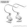 SNOOPY Diamond Dangle Petit Hook Earrings 2P Binaural Silver 925 PEANUTS Official Character Goods [SNOOPY]
