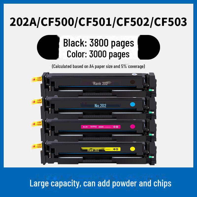Gezhige Toner Cartridge for HP Models: M281fdw, M254dw, Cf500a, M254nw, M281fdn