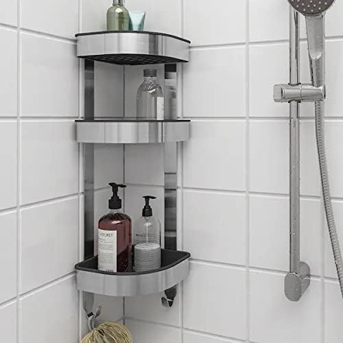 IKEA BROGRUND Corner Wall Shelving Unit, Stainless Steel (604.089.87)