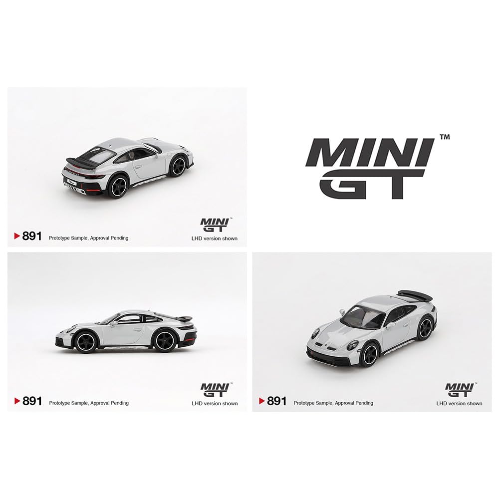 MINI GT 164 Scale MiJo TOYS - Porsche 911 Dakar (Ice Gray Metallic)