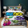 Teen Tita-Ns Go Duvet Cover Set Full Cozy Soft Lightweight Bedding Set All Season Comfortable Quilt Cover With Zipper