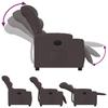 Electric Recliner Dark Brown Fabric