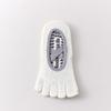 Female Summer Professional Indoor Fitness Exercise Yoga Pilates Cotton Non Slip Shock Absorption Five Finger Socks