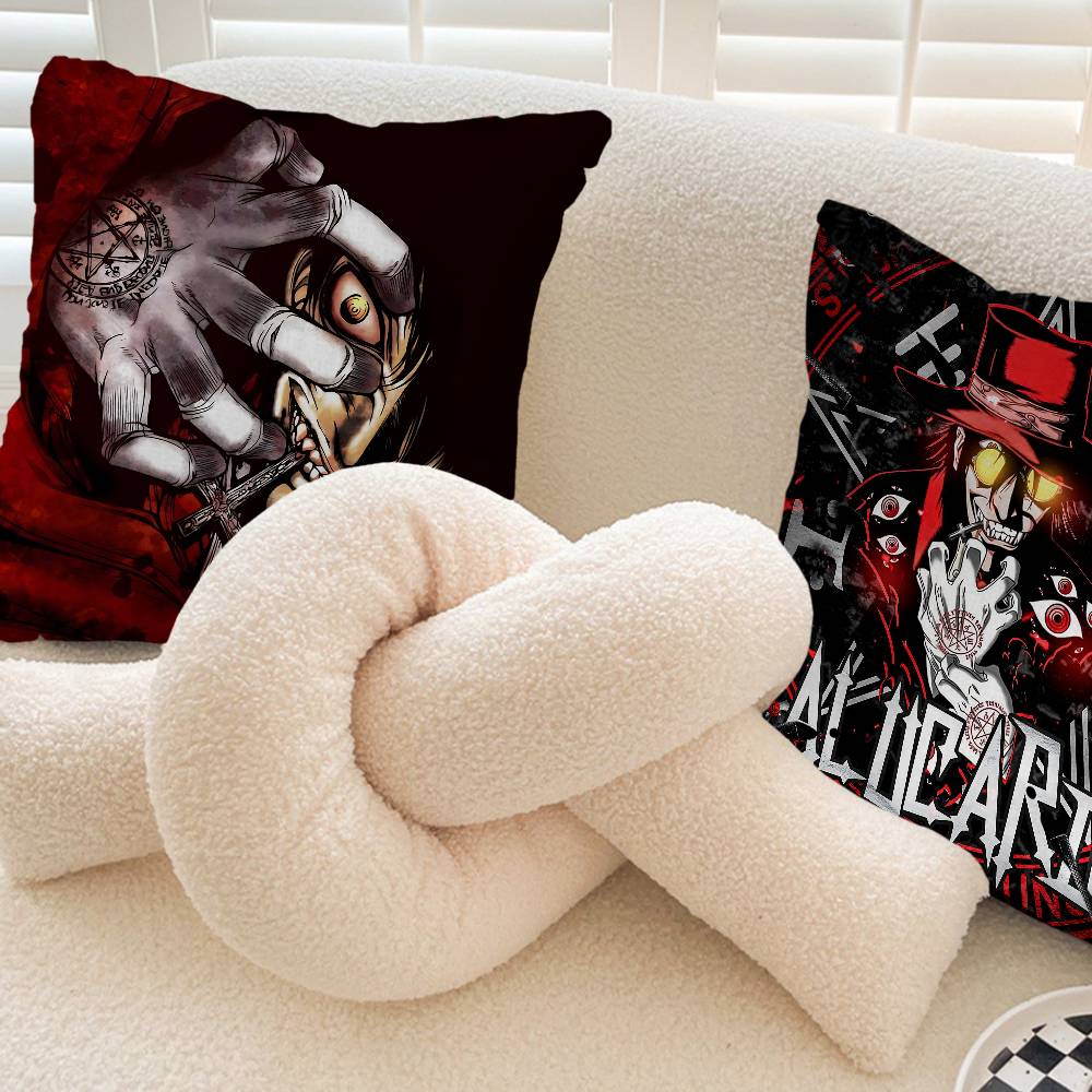 H-HellsingS Anime Pillow Gifts Home Office Furnishings Bedroom Sofa Car Cushion Cover case 45x45cm