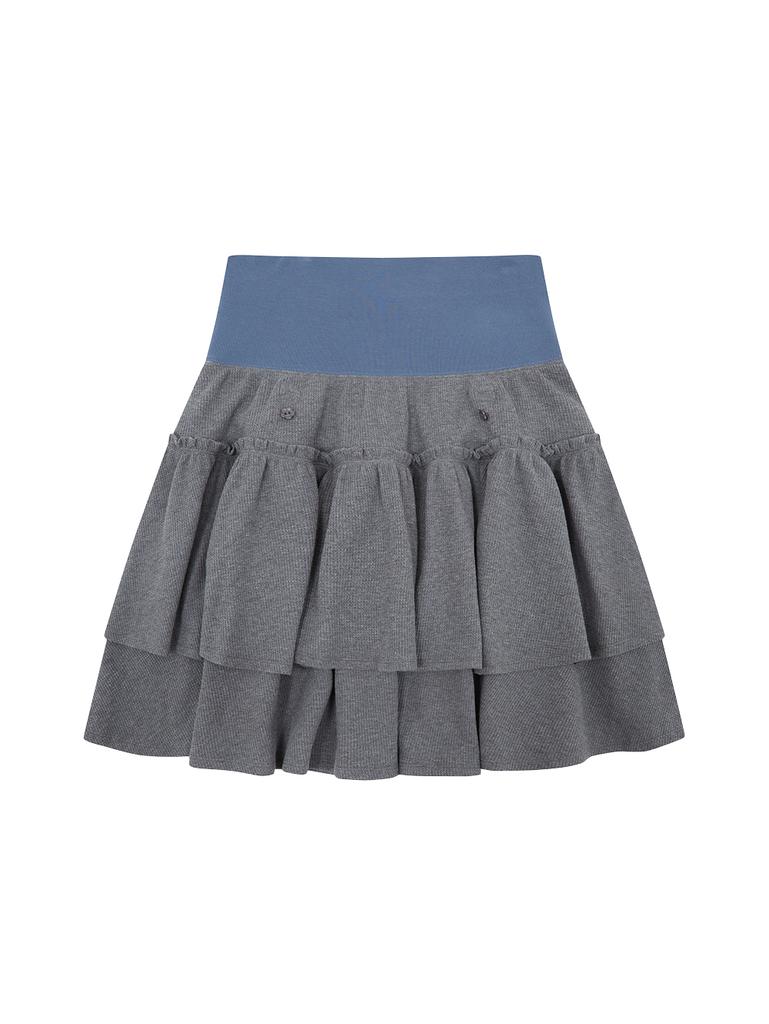 Tuomio Rolling Midi Skirt [Charcoal]