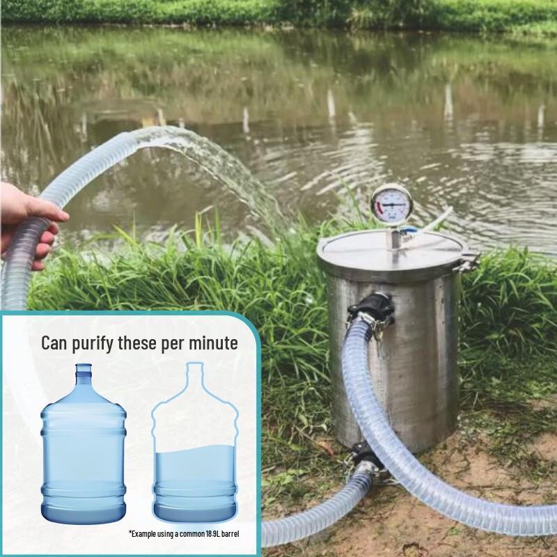 Portable High-Flow Emergency Outdoor Water Purifier
