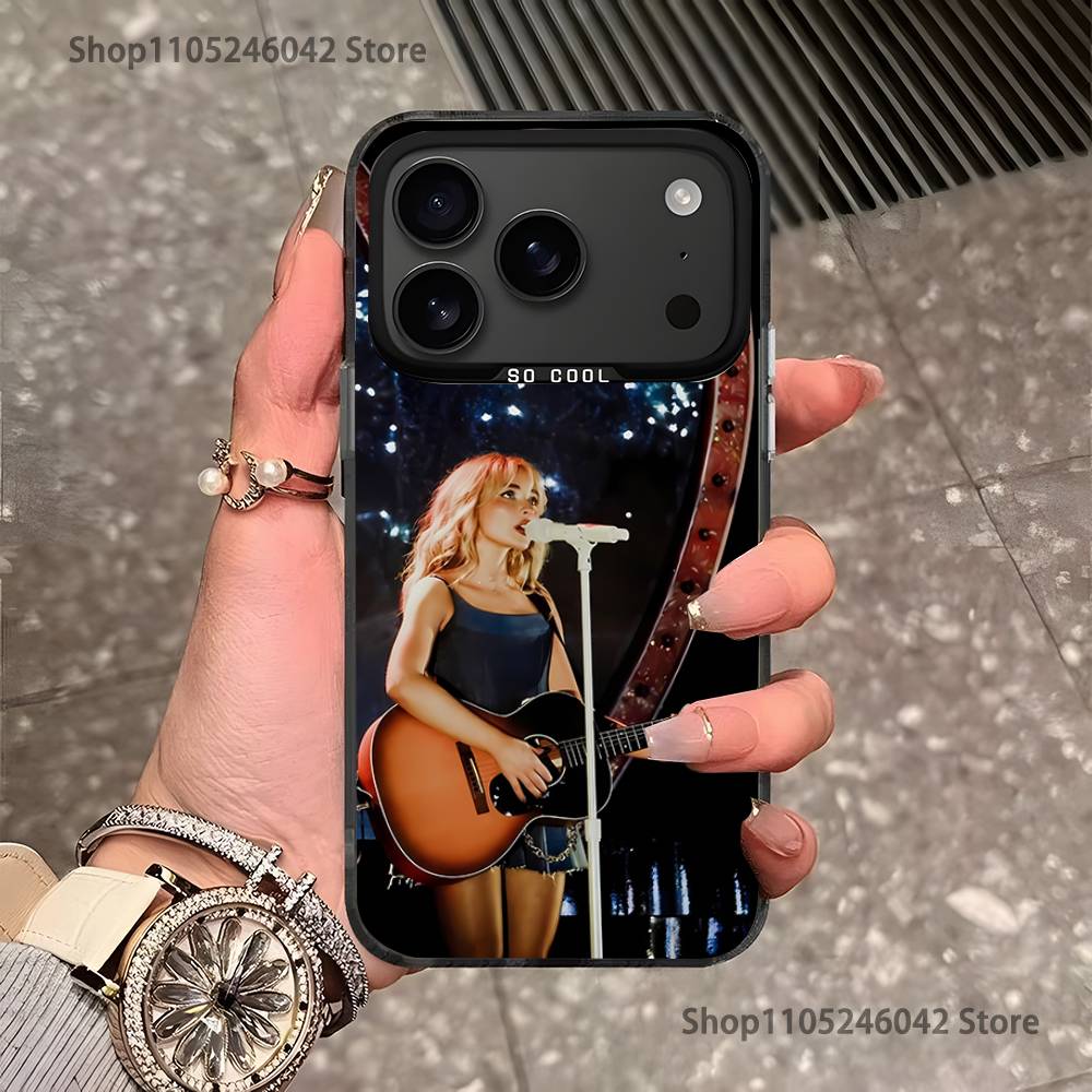 

Singer Please Sabrina C-Carpenter Black Matte Shockproof CoverPhone Case For iPhone 17,16,15,14,13,12,11,Pro,XS,Max,Plus,Mini,E iPhone12PROMAX