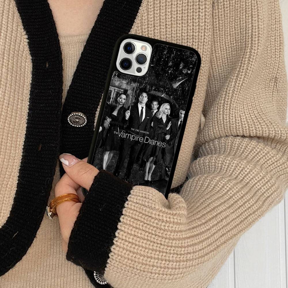

Дневники вампира ТВ Для IPhone 17 16 15 14 13 Pro 12 11 Pro Max Жесткие PC+TPU Чехлы для телефона Задняя крышка iPhone 12pro max