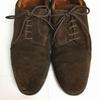 1970s-80s Vintage YANKO Suede Leather Plain Toe Shoes Brown Size 6EE 24.5 Men's(USED)