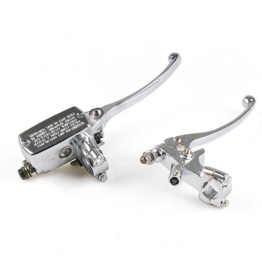 Motorcycle 7/8" 22MM Handlebar Master Cylinder Hydraulic Brake Control With Clutch Lever