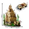 Gobricks MOC Indiana Jones Adventure The Temple of Forbidden Eye Bricks Troop Transport Ride Vehicle Building Blocks Present
