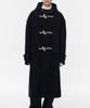 Musinsa Standard Wool Blend Extra Oversized Duffle Coat [Navy]