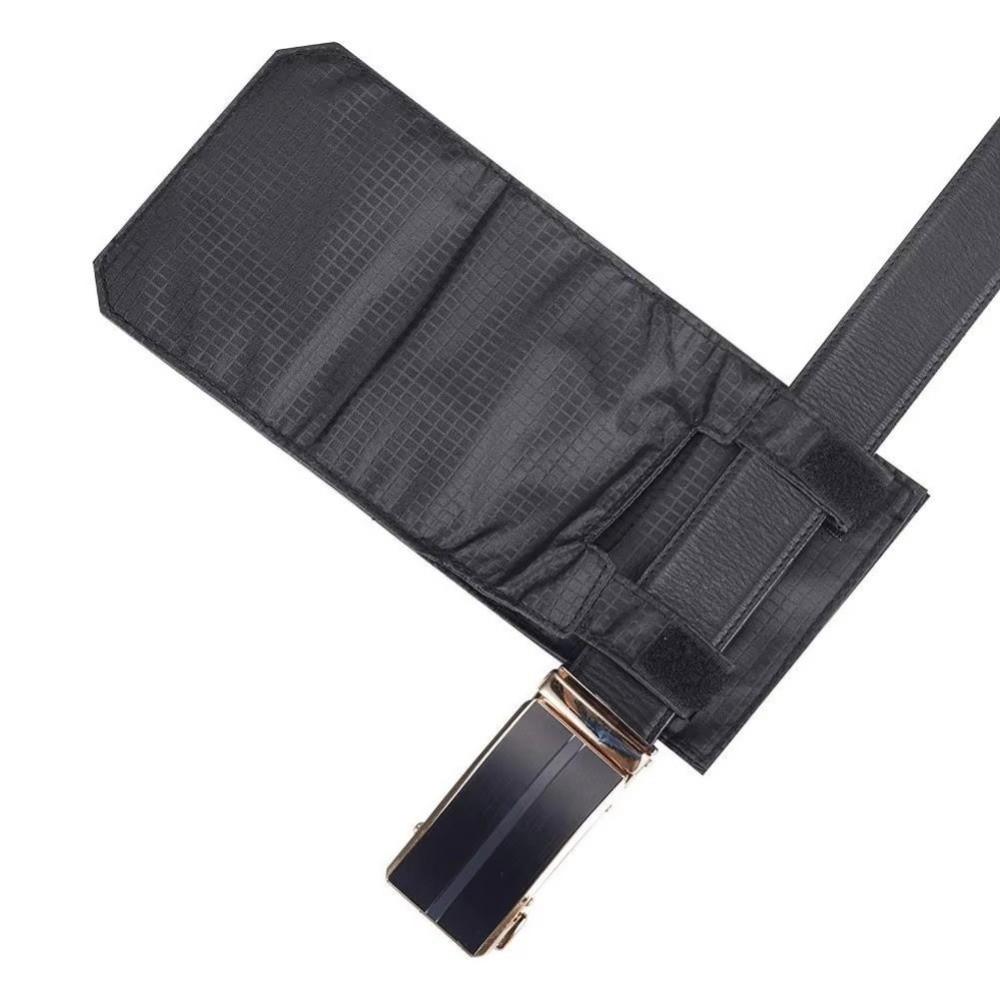 Carteira Mini Porta-Moedas com Compartimento Secreto para Usar no Cinto Bolsa de Cintura Portátil Carteira de Cinto Masculina Uso em Viagem