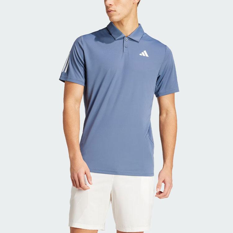 Adidas Club 3-Stripes Polo Shirt Men Tops Blue IY3216