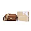 MICHAEL KORS Bradshaw Brand Gold Engraved Logo Leather Camera Bag Crossbody Extra Mini Women's Brown