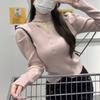 Neck Neck Long-sleeved Knitted Sweater Women's Spring and Autumn New Design Sense Slim-fitting Inner Bottoming Shirt Top