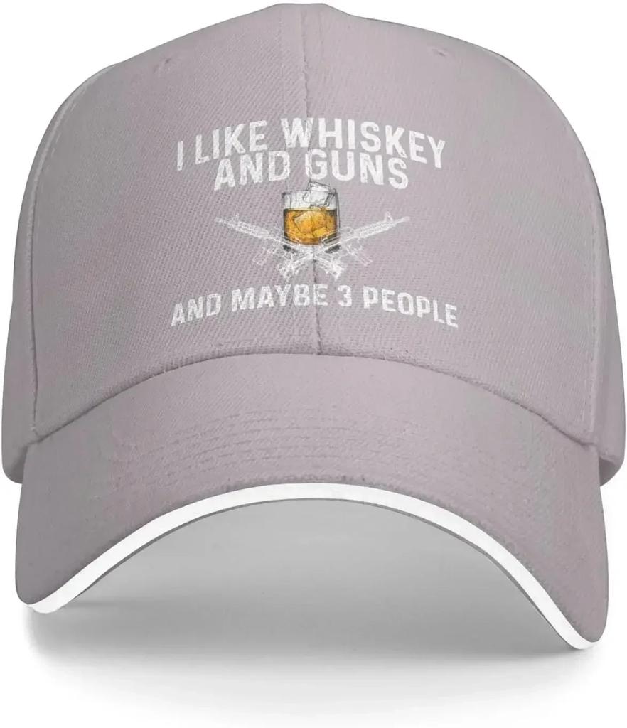 I Like Whiskey and Maybe 3 People Hat WoUnisex Baseball Hats Vintage Cap