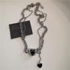 Street Vintage 90s Y2K Necklace Zinc Zinc Zinc Alloy Cross Pendant Halloween Punk Rock Necklace  Men Women