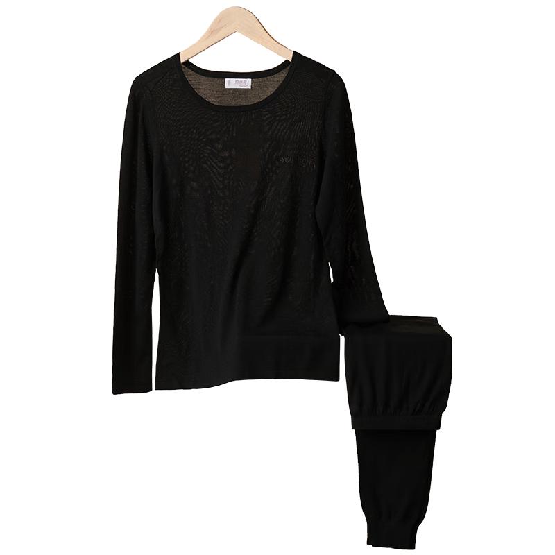 

Женский термокомплект Yiershuang из 100% чистой шерсти с круглым вырезом XL (170)