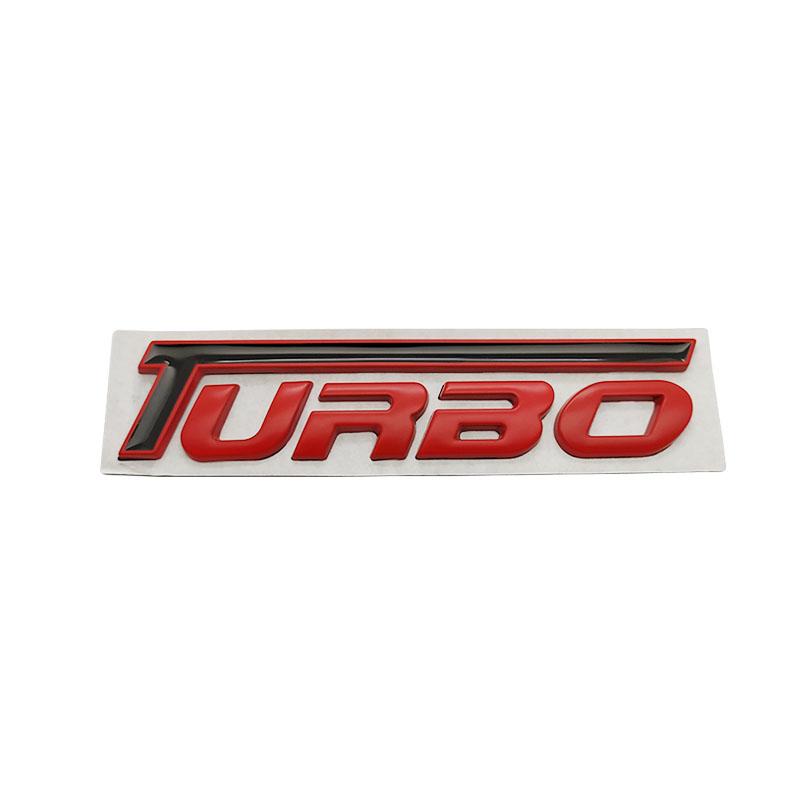 3D Metal Sticker TURBO Badge Emblem Sticker For BMW Mercedes Volkswagen Chevrolet Peugeot Kia Ford Honda Toyota Car Accessories