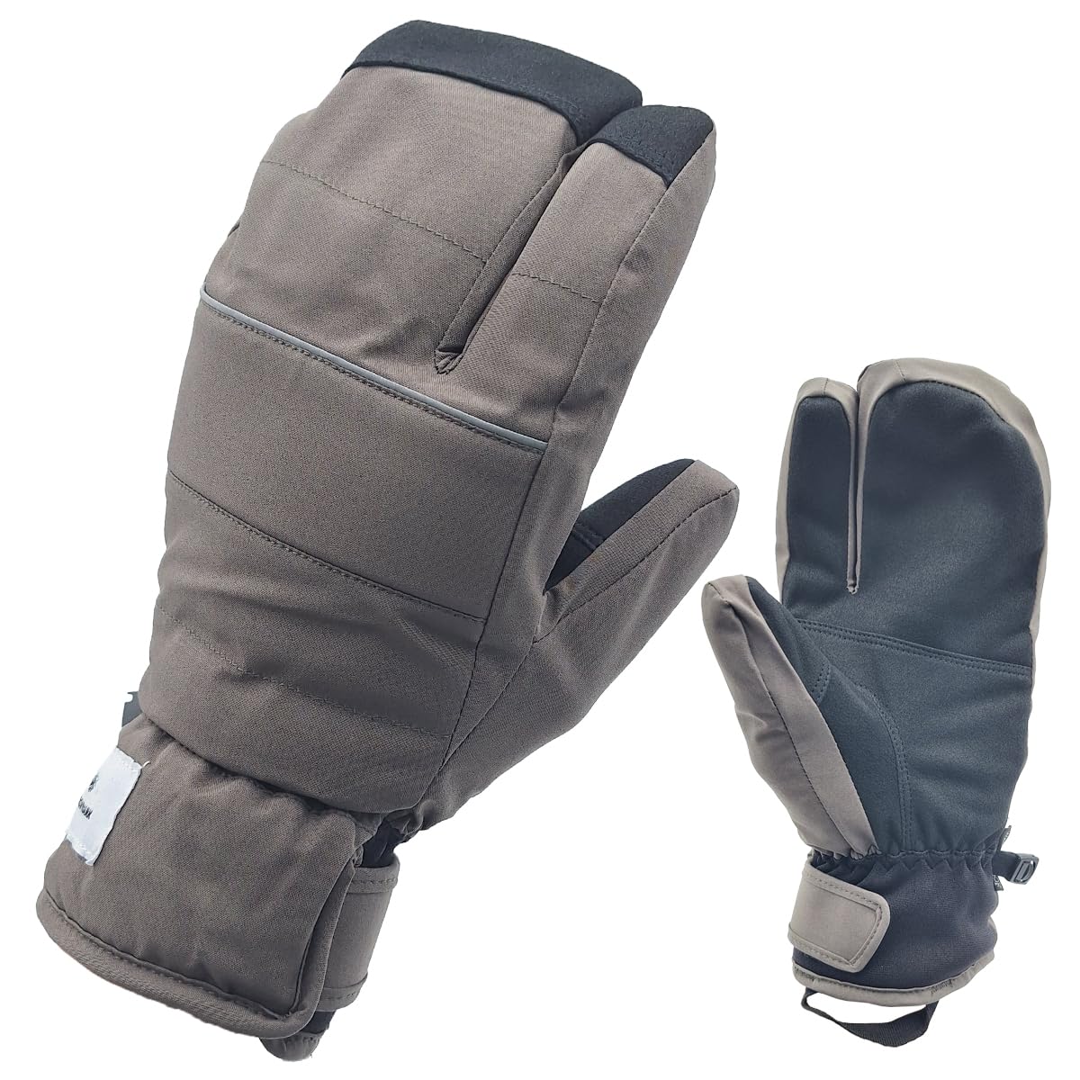 

Белые варежки с триггером, водонепроницаемые перчатки с жесткой защитой, идеально подходящие для улицы и мотоциклов, для женщин, для катания на лыжах, сноуборде, для спорта, серый