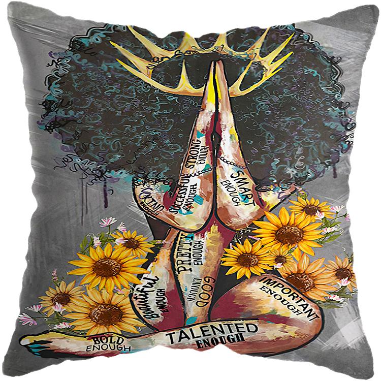 

Домашний декор Косметика Наволочки Афроамериканки Латиноамериканки Женщины Декор подушек Подушки для гостиной 40x40cm